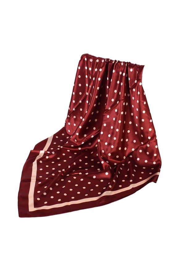 Large Silk Scarf Satin Bandana Floral Bandanas for Women Satin Head Scarf Silk Bandana Solid Color Bandanas Colorful Bandanas Red One Size