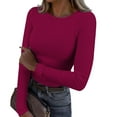 thumbnail image 1 of ZJXFGS Peplum Tops for Women Y2K Tops Womens Blouses Dressy Womens Casual Tops Workout Tops for Women Office Blouses for Women for Work Chiffon Blouses for Women Red XL, 1 of 5