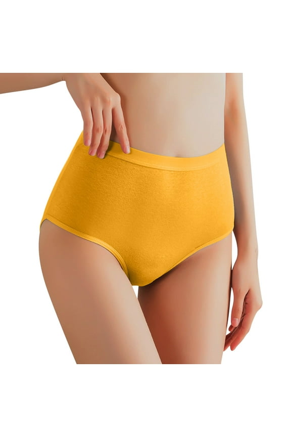 Period Swimwear,Leakproof Bikini Brief No Show Stretch Bikini Panties Waterproof Bottom Swim Brief No Show Panties Yellow M