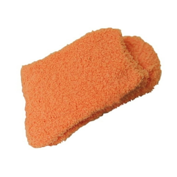 ZJXFGS Sock Slippers Womens Fuzzy Socks Footies Socks For Women Girlfriend Gifts Fluffy Socks Bride Gifts Cozy Socks Orange One Size