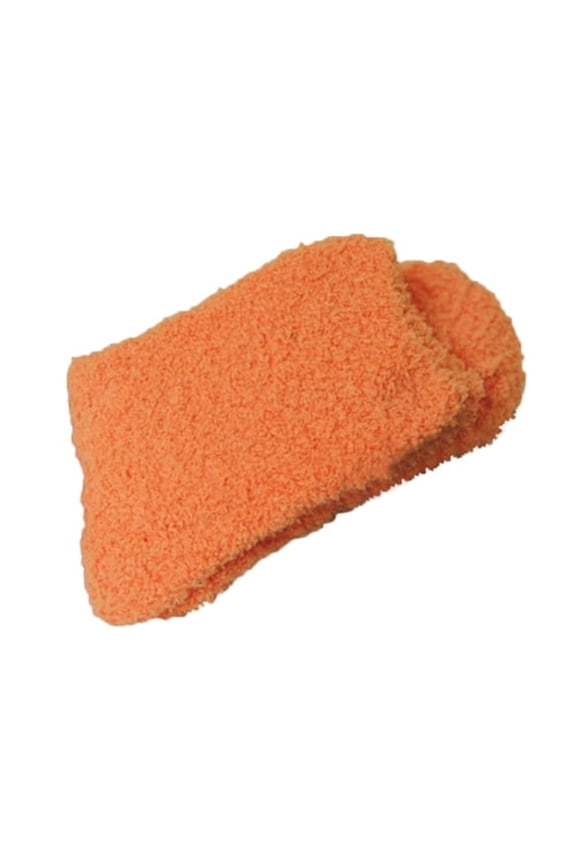 Sock Slippers Womens Fuzzy Socks Footies Socks For Women Girlfriend Gifts Fluffy Socks Bride Gifts Cozy Socks Orange One Size