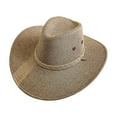 thumbnail image 1 of ZJXFGS Straw Hats For Men Sun Hats For Men Men's Summer Sun Hat Panama Hat Men's Hat Beach Sun Hat Sun Jazz Hat British Top Hat Sun Hat Summer Hat Sombrero Para El Sol Hombre Brown One Size, 1 of 7