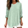 thumbnail image 1 of ZJXFGS Striped Shirt Women Women Oversized Tshirt Boat Neck Tops for Women Striped Oversized Shirt Women Green L, 1 of 4