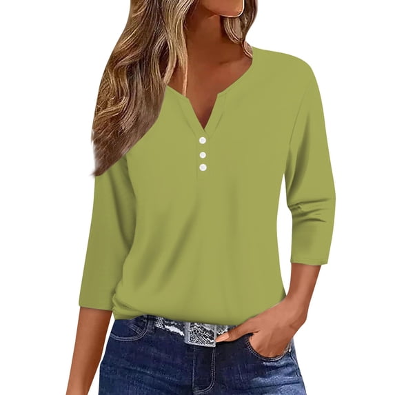 ZJXFGS Tunic Tops for Women Loose Fit Dressy Peplum Tops for Women Long Sleeve Undershirt for Women Plus Size Women Blouses Womens Fall Tees Women Blouses Womens Plus Size Tops Multi-color M