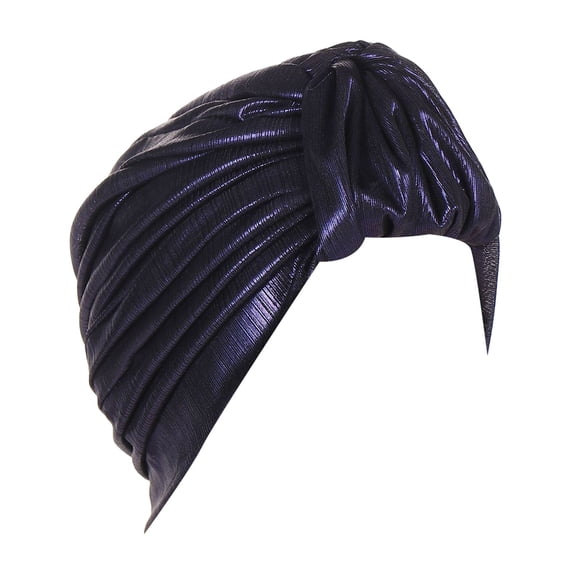 ZJXFGS Turban Head Wraps for Women Head Coverings for Women Scarf Hat Chemo Headwear Hijab Caps for Women Chemo Headwear for Women Headwraps for Black Women Navy One Size