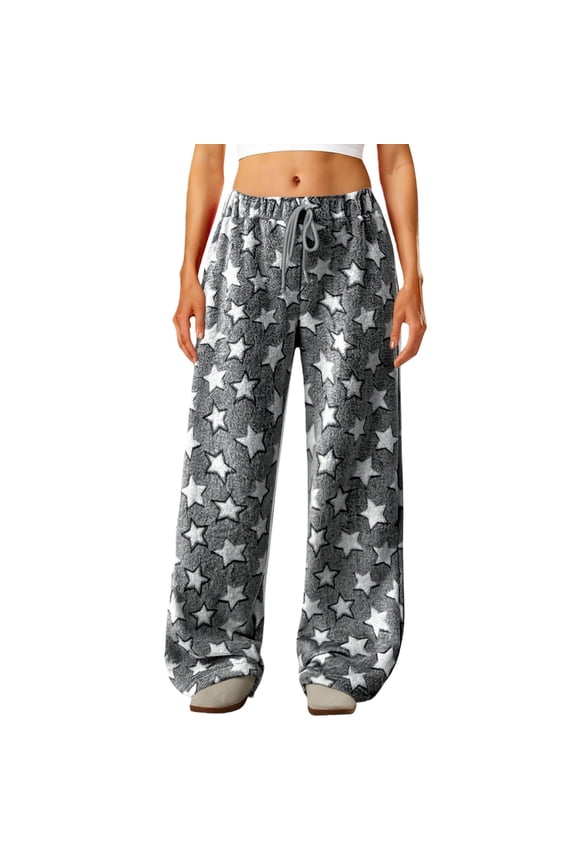 Warm Pajama Pants For Women,Womens Pj Pants,Lounge Pants,Fleece Pants Women,Womens Fleece Pajama Pants,Fluffy Pajama Pants,Fuzzy Pajama Pants,Gray,M