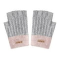 thumbnail image 1 of ZJXFGS Warm Work Gloves,Gloves For Women Cold Weather,Winter Knitted Fingerless Gloves,Warm Gloves For Women,Fingerless Mittens For Women,Gloves With Fingers Cut Out,Gray,One Size, 1 of 9