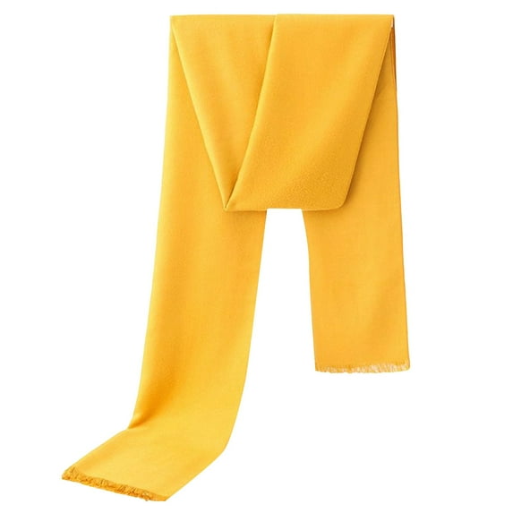 ZJXFGS Winter Scarf,Scarf for Women,Winter Accessories for Women,Warm Scarf,Thick Scarf,Winter Clothing for Women,Knit Scarf,Yellow,One Size