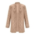 thumbnail image 1 of ZJXFGS Women Blazer Sequin Jackets For Women Holiday Jackets For Women Jacket For Dresses Women Formal Formal Jacket For Evening Dresses Women Blazers For Work Casual Fitted Blazers For W Rose Gold M, 1 of 5