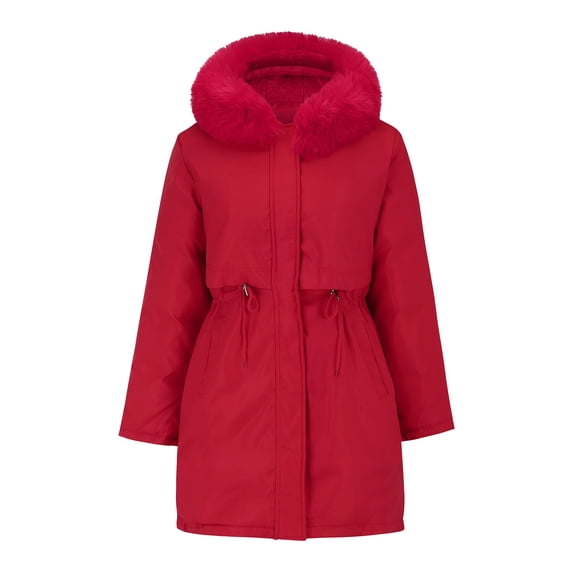 ZJXFGS Women Clothing Womens Puffer Coat With Hood Winter Puffer Jackets For Women Womens Winter Coats Puffy Coats For Women Long Coat Women Puffy Jackets Women Wool Pea Coats For Women Long Coat L