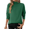 thumbnail image 1 of ZJXFGS Women'S Pull Over Tops Fall Long Sleeve Tops School Outfits for Teachers Early Fall Tops for Women Green XL, 1 of 9