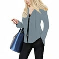 thumbnail image 1 of ZJXFGS Women's Lightweight Zip Up Hoodies Long Sleeve Thin Casual Hooded Jacket Lightweight Hoodies with Pocket Blue 2XL, 1 of 7