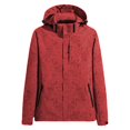 thumbnail image 1 of ZJXFGS Women's Waterproof Rain Jacket,Lightweight Windproof Full Zip Women's Packable Fall Raincoat Windbreaker with Hood,Jackets for Women,Snowboard Jacket,Ski Jacket,,,Red,L, 1 of 2