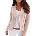 thumbnail image 1 of ZJXFGS Women's Western Jackets Trendy Outfits 2025 Fall Zip Up Cropped Jakcet Coat for Women Beige L, 1 of 7