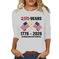thumbnail image 1 of ZJXFGS Womens 3/4 Length Sleeve Tunic Tops,Slim Fitted Casual Basic Tee Cute Tops Summer Casual Tops Blouse Slim Fit Tunic Top Graphic Tee Tops usiness Work Tee Top White L, 1 of 4