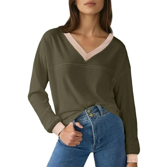 ZJXFGS Womens Crewneck Sweatshirt,Women Sweatshirt,Sweat Shirts for Womens,Womens Sweatshirts,Sweatshirt Women,Cotton Sweaters for Women Green S