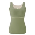 thumbnail image 1 of ZJXFGS Womens Crewneck Tank Tops,Relaxed-Fit Yoga Tank Top Wide Strap Tank Tops Lightweight cami Layering Tops Athletic Running Sleeveless Shirts Workout Tank Tops Green 4XL, 1 of 7