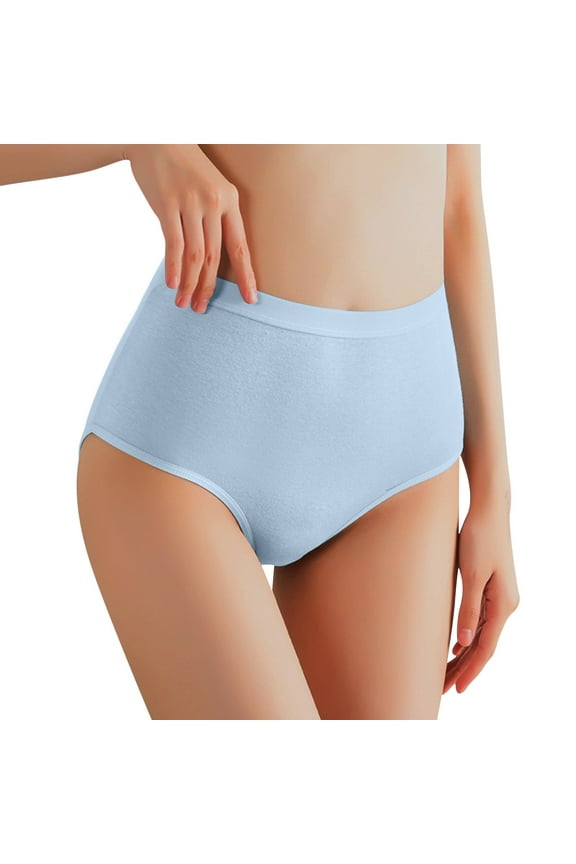 Womens Underwear,Soft Stretch Bikini Underwears Leakproof Bikini Brief Bottoms Waterproof Swim Bottom Blue 2XL