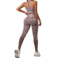 thumbnail image 1 of ZJXFGS Womens Workout Sets 2 Piece - Seamless Yoga Outfits Shorts and Crop Top Matching Gym Athletic Clothing Set Khaki M, 1 of 4
