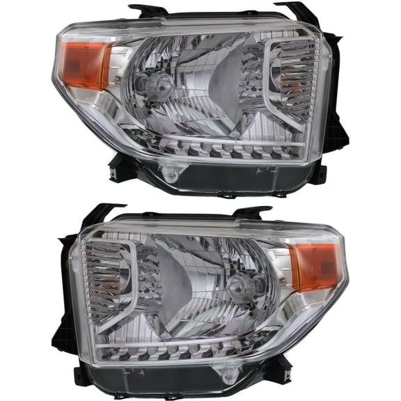 ZJYAIZD 2pcs Headlight Bulb Left Right Side Clear Lens with Level Adjuster for Toyota for Tundra Limited//SR5 14-17 (2) Headlights 811500C091 811100C091