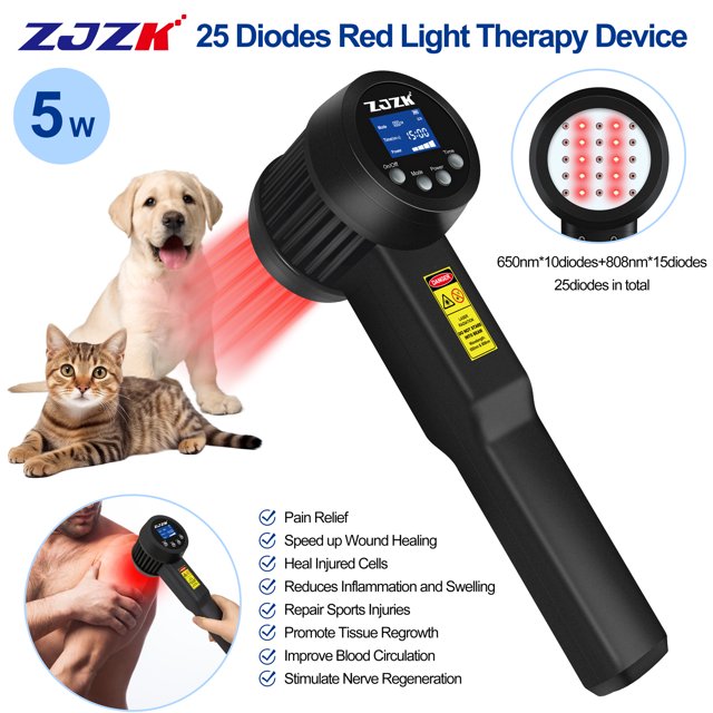 ZJZK 650nm*10+808nm*15 Red&NearInfrared Light Therapy for Arthritis