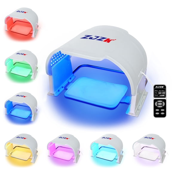 ZJZK 7 Colors Photon PDT LED Facial Mask Skin Rejuvenation Light Therapy Machine