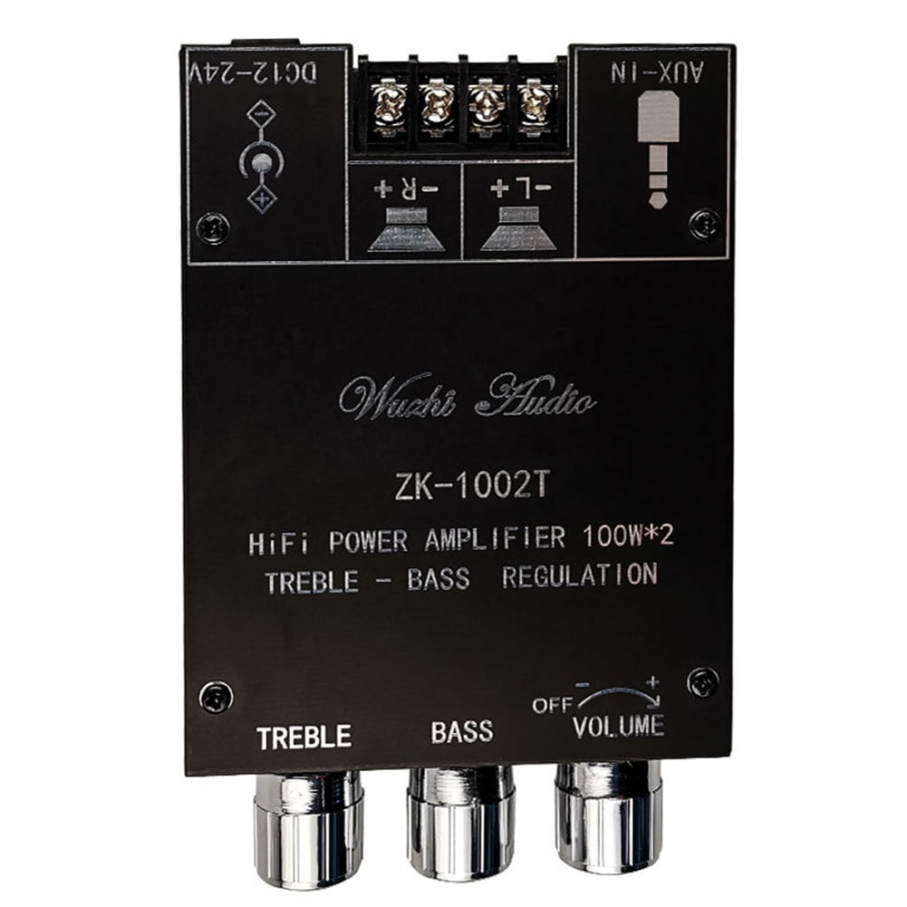 ZK-1002T Bluetooth-Compatible Amplifier HIFI 2.0 Channel 100Wx2 Audio Board Audio Equipment