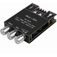 thumbnail image 1 of ZK-502T Power Amp Bluetooth 5.0 Audio Amplifiers Board 2.0 Channel 50W+50W AUX BT DC12-24V Mini Stereo Amplifier Module with Treble and Bass for DIY Home Speakers, 1 of 12