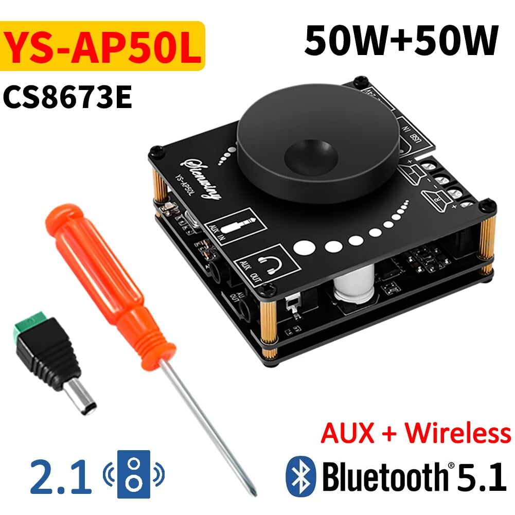 Scheda Amplificatore Bluetooth 5.0 Da 2.1 Canali - 50W+50W+100W Per Altoparlanti Fai Da Te - Foto 6