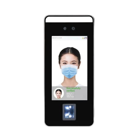 ZK XFace600 Multispec Dynamic Face Facial Recognition 5" Screen Fingerprint Time Attendance Machine Access Control (Color: Standard Device)