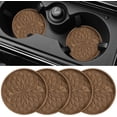thumbnail image 1 of ZKAUTO Car Coasters for Cup Holders [4 Pack] - 2.75In Silicone Auto Mug Mats - Universal Non-Slip Recessed Car Interior Accessories - Coffee, 1 of 14
