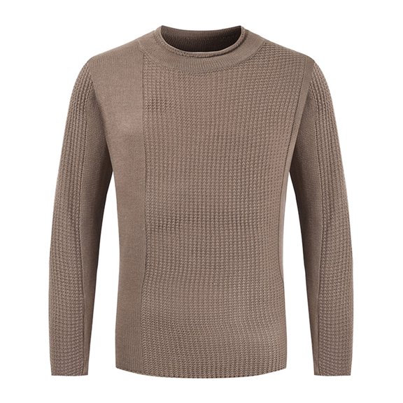 ZKCCNUK Autumn And Winter New Casual Daily Commuting Trend Personality Solid Color Men's Sweater