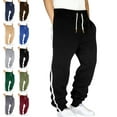 thumbnail image 1 of Lenago,Mens Pants Elastic Waist Hiking Pants Water Resistant Lightweight Outdoor Sweatpants Jogging with Pockets Elastic Waist Drawstring Workwear Sports Pants, 1 of 4