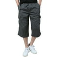 thumbnail image 1 of ZKCCNUK Cargo Pants for Men's Plus Size Cotton Multi-pocket Wear-resistant Overalls Cropped Trousers Gray M, 1 of 5