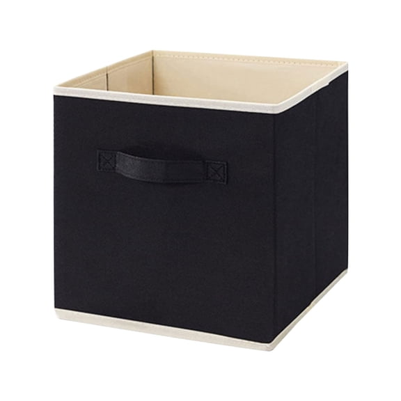 ZKCCNUK Clothing Storage Bags Lidless Clothes And Toys OrganizerDesktop Storage BoxCloset DrawerNon-Woven Storage Box Black Style