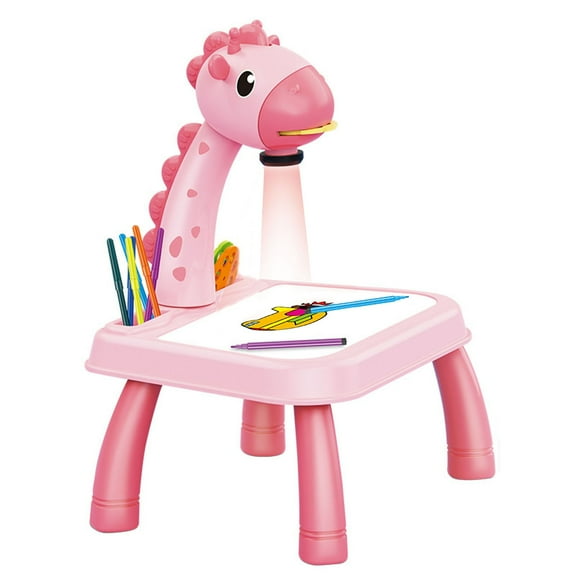 Kids Toys Child Smart Giraffe Style Projector Desk With Light Learning Painting Machine Toy 5ML on Clearance