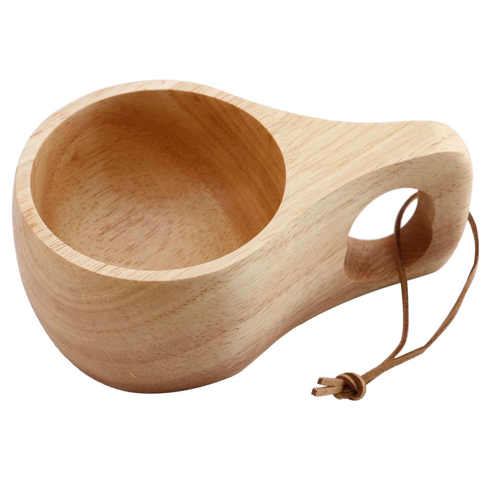 ZKCCNUK Kitchen Gadgets Portable Wooden Rubber Cup Log Color Natural