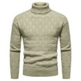 thumbnail image 1 of ZKCCNUK Men's Fashion Autumn And Winter Sweater Pullover Bottom Knit Color Blocking Men's Sweater, 1 of 8