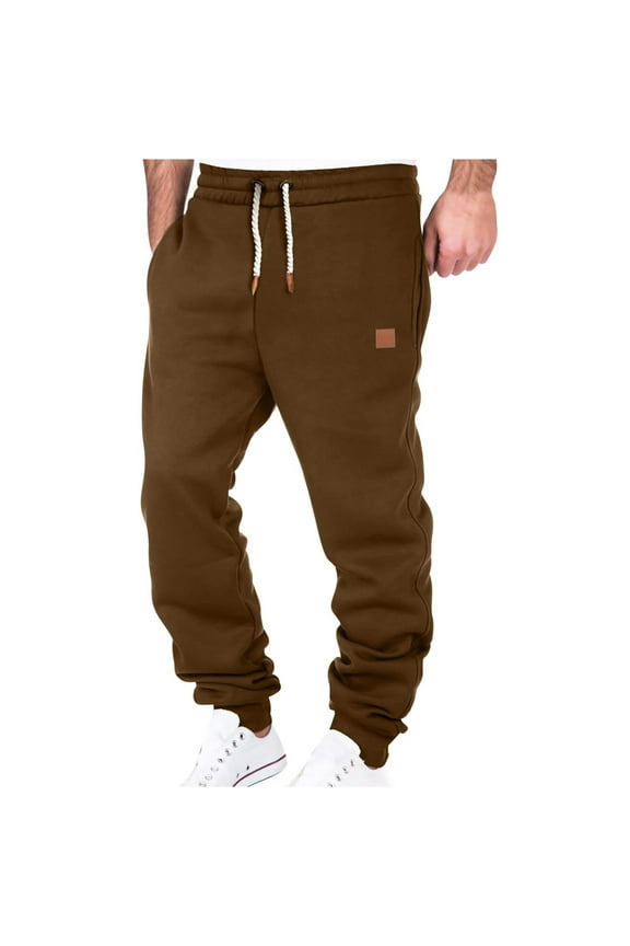 Mens Joggers Sports Pants - Cotton Pants Sweatpants Trousers Mens Long Pants Size S-4XL