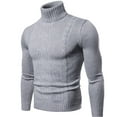 thumbnail image 1 of ZKCCNUK Mens Slim Fit Lightweight Winter Turtleneck Warm Long Sleeve Knitted Sweater Tops Outwear Blouse Pullover Top Turtleneck T-Shirt, 1 of 2