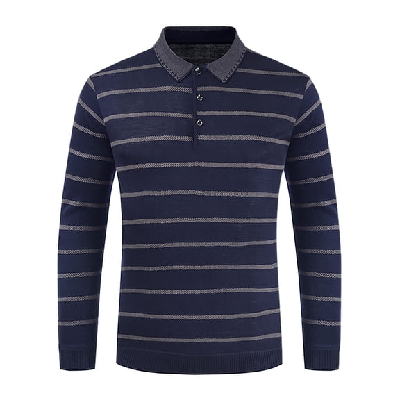 ZKCCNUK New Autumn And Winter Bottoming Shirt Trend Lg-sleeved Striped Sweater