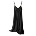 thumbnail image 1 of ZKCCNUK Nightgowns for Women Casual and Fashionable Solid Color Large Round Neck Sleepwear Dress L-2XL, 1 of 7