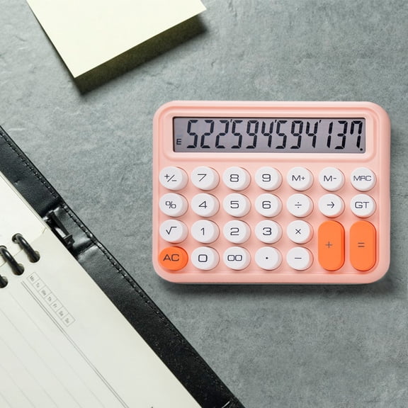 ZKCCNUK Office Supplies Computer Elementary School Children's Stationery Mini Office Color Calculator Cute 8-Digit Calculator