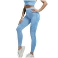 thumbnail image 1 of ZKCCNUK Pants for Women Fashion Yoga Leggings Fitness Running Gym Ladies Sports Active Pants S-L, 1 of 3