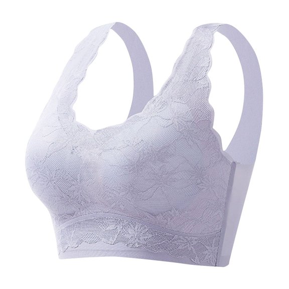 ZKCCNUK Plus Size Bras for Women Underwear Color Contrast Beauty Back No Underwire Push-up Comfortable Buckle Comfortable Bra Everyday Bras Size M-3XL