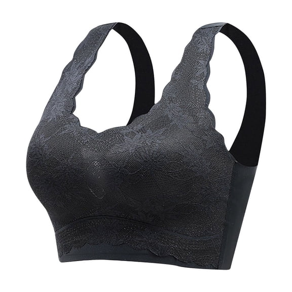 ZKCCNUK Plus Size Bras for Women Underwear Color Contrast Beauty Back No Underwire Push-up Comfortable Buckle Comfortable Bra Everyday Bras Size M-3XL