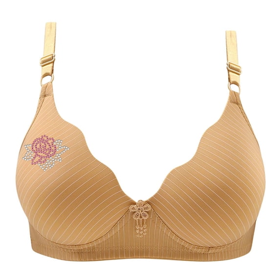 ZKCCNUK Plus Size Bras for Women Comfortable Breathable Bra Underwear No Rims Everyday Bras Size S-XL