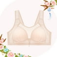 thumbnail image 1 of ZKCCNUK Plus Size Bras for Women Comfortable Lace Breathable Bra Underwear No Rims Everyday Bras Size S-3XL, 1 of 3