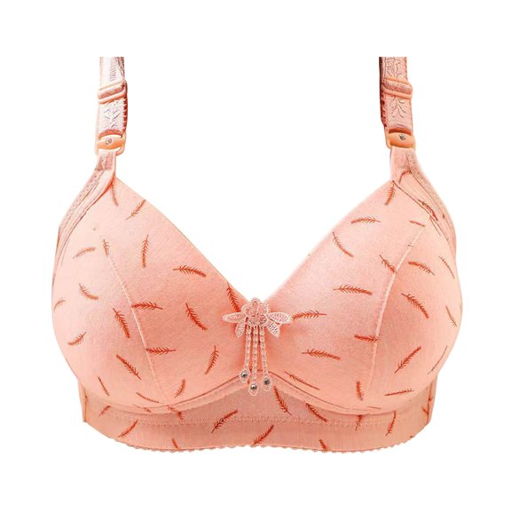 ZKCCNUK Plus Size Bras for Women Ladies Traceless Comfortable No Steel Ring Breathable Gathering Bra Underwear Everyday Bras Size S-2XL