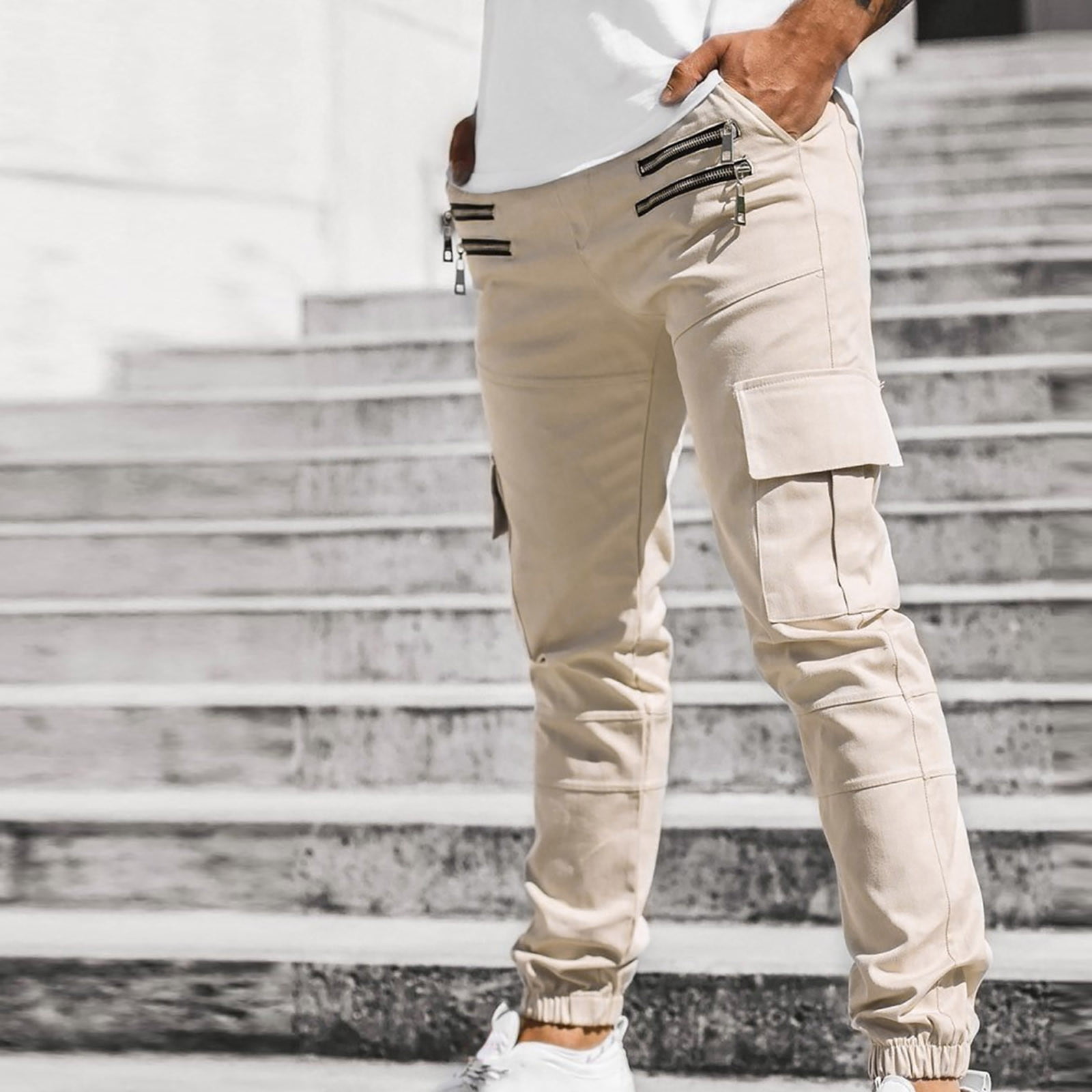 Mens Loose Plus Size Casual Trousers Big and Tall Men's Trend Versatile Pants  Mens Cargo Sweatpants Big and Streetwear Hip Hop Pants(Black,Medium) at  Amazon Men's Clothing store